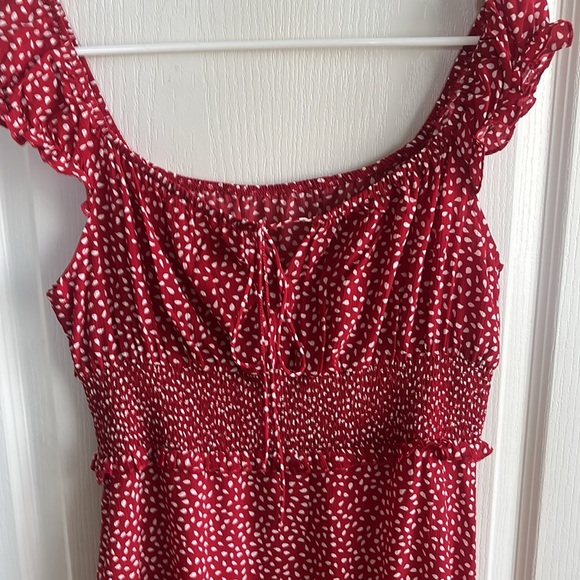 Red Mini Dress - Picture 2 of 3